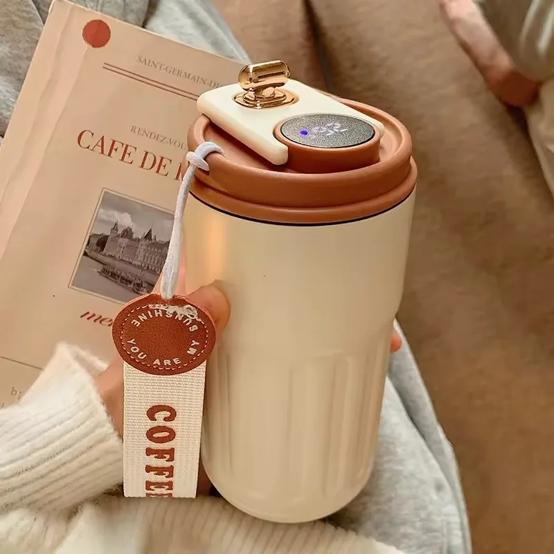 Smart Thermos Bottle Water Digital LED Temperature Coffee Cup 316 Stainless Steel Vacuum Cup - Image 3