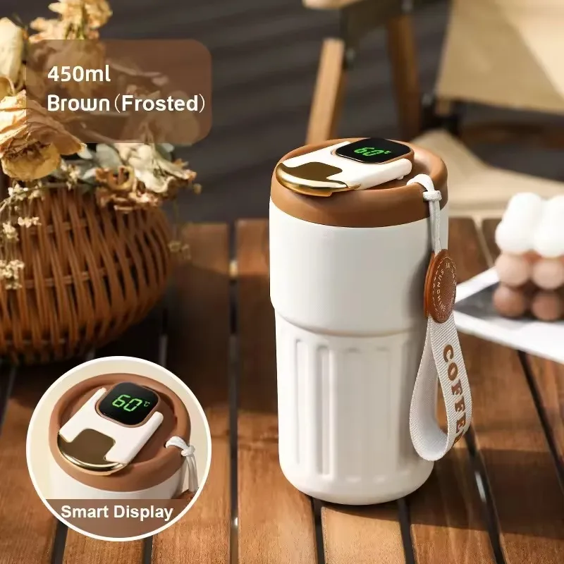 Smart Thermos Bottle Water Digital LED Temperature Coffee Cup 316 Stainless Steel Vacuum Cup